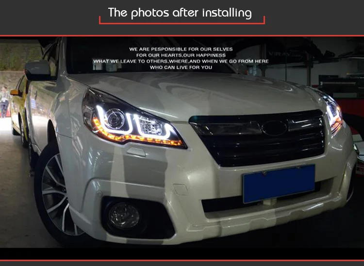 АКД автомобильный Стайлинг фара для Subaru Outback фары для автомобиля светодиодный фонарь DRL H7 D2H Hid вариант Ангел глаз би ксенон луч