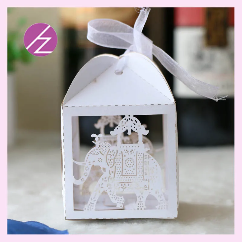 

Sweet Love embossed elephant Ramadan candy gifts Small Gift Candy Boxes Wedding Party Favor candy box With Ribbon Birthday Decor