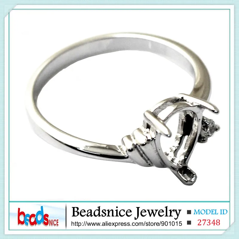 Кольцо из серебра 925 пробы с полу креплением|ring diy|semi mount ringring ring |
