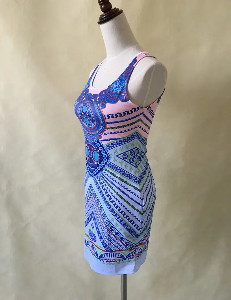 2019 женское летнее Мини сексуальное платье с принтом и круглым вырезом Клубные