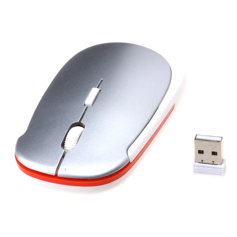 USB оптическая Беспроводной Мышь 2.4 г приемник Super Slim беспроводные компьютера PC