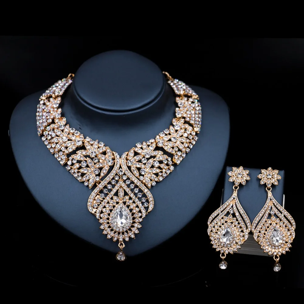 Женский комплект из колье и серёг с африканскими бусинами|necklace and earrings|dubai jewelry