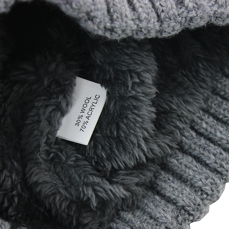 Шапочки вязаные Для мужчин зимняя шапка шапки Skullies зимние головные уборы для и