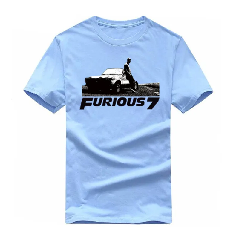 The Fast and the Furious & 7 Vin Paul Walker футболка с короткими рукавами хлопковые мужские