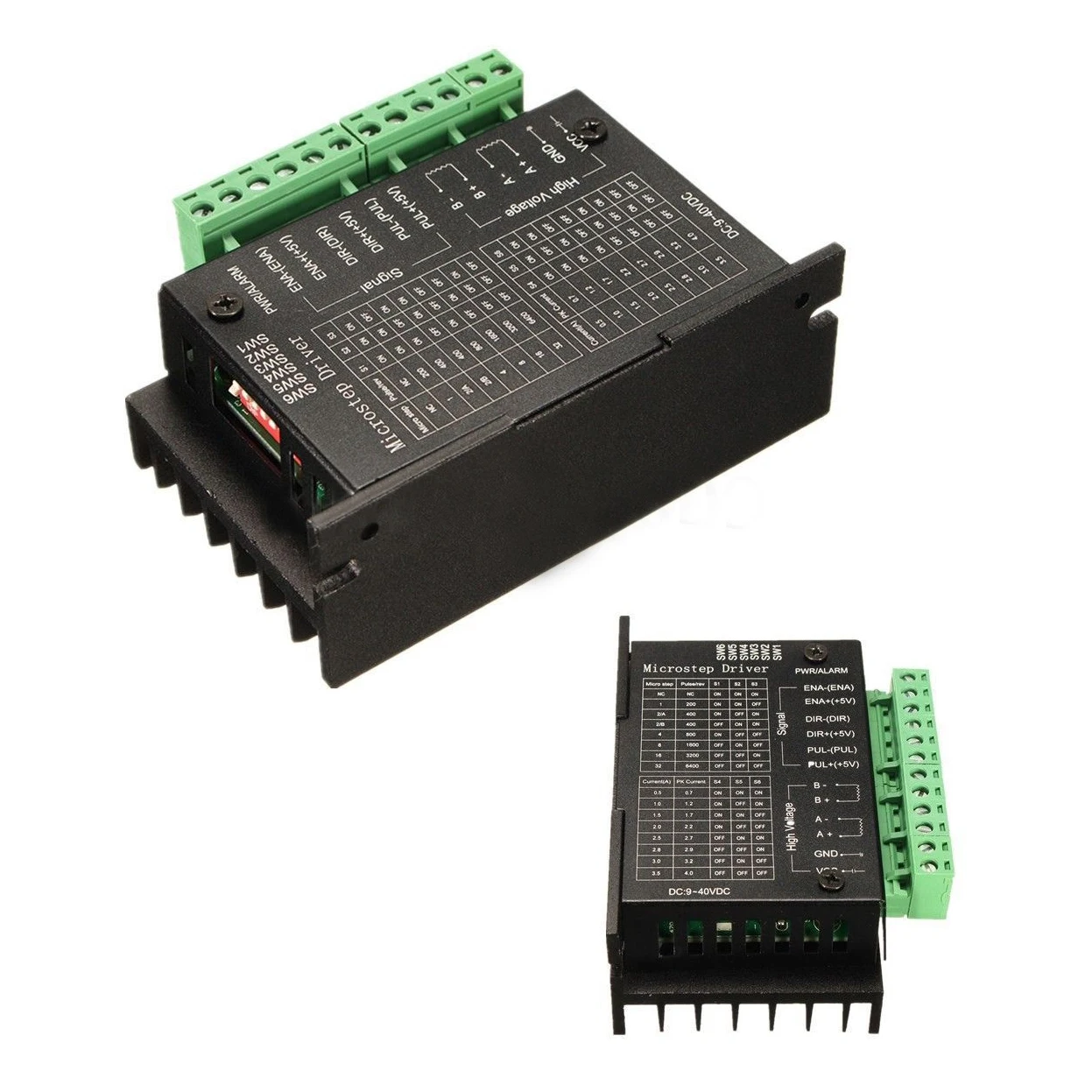 Промо-акция! 20 кГц CNC одноосный TB6600 2/4 фазный гибридный шаговый двигатель драйвер
