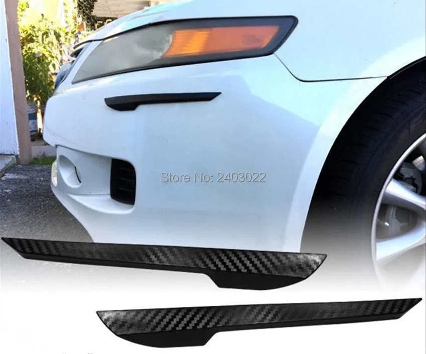 Carbon Fiber Look Front Bumper Fender Door Anti Scratch Protector Strip Guard | Автомобили и мотоциклы