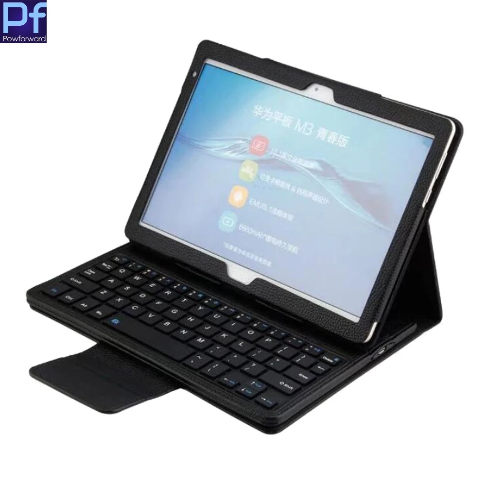 Беспроводной Bluetooth клавиатура кожаный чехол защитный для 10 1 ''Huawei MediaPad M3 Lite BAH