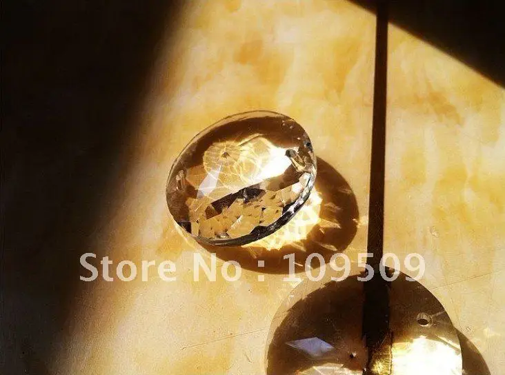 Бесплатная доставка 45 мм прозрачный кристалл Призма диск чистый витраж фэн шуй в