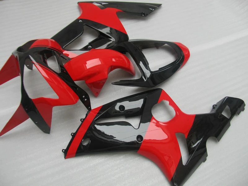 OEM injection mould Fairing kit for Kawasaki NINJA ZX6R 2003 2004 ZX-6R 03 04 red black high grade fairings set PS14 | Автомобили и
