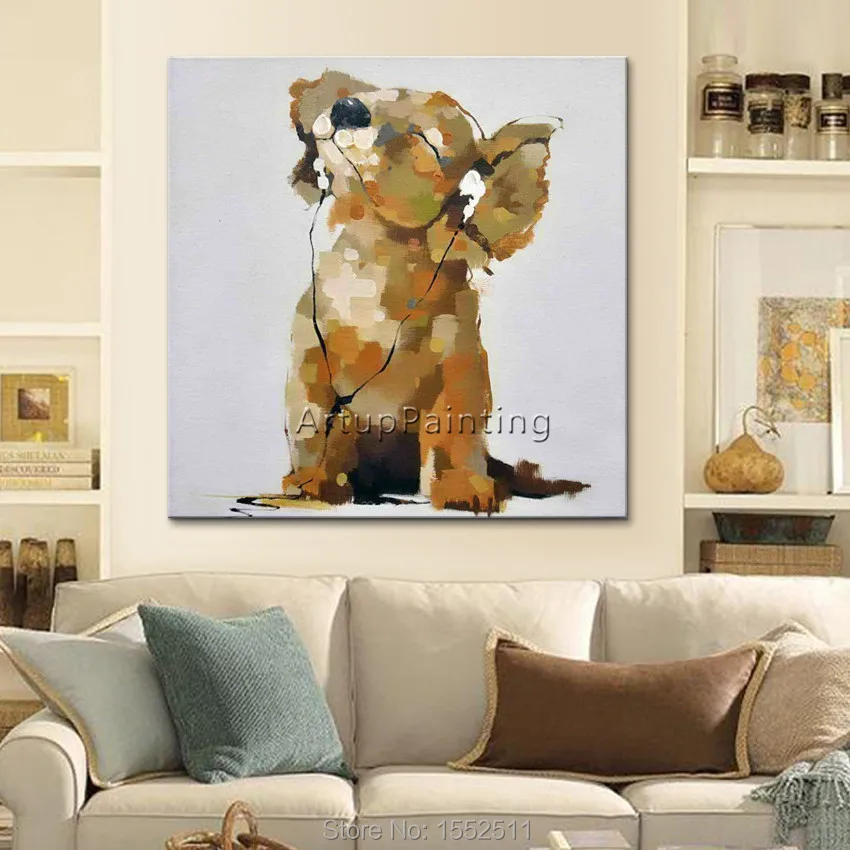 Картина с собакой декоративные обои собака поп арт современная абстрактная