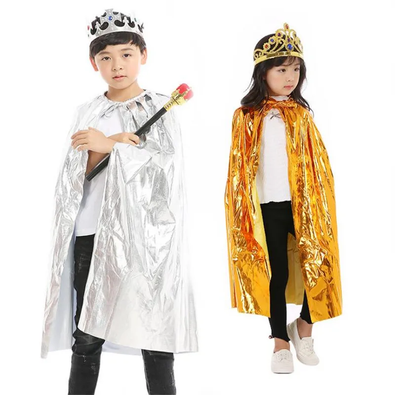 Женский костюм принцессы принца из аниме Корона для косплея золотистого и