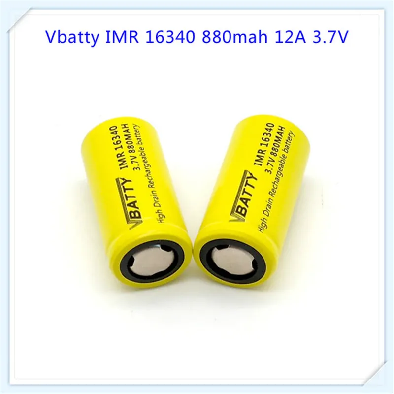 Аккумулятор Vbatty 16340 большой емкости для 880mAh 3 7 V с большим запасом (1 шт.)|battery for|battery