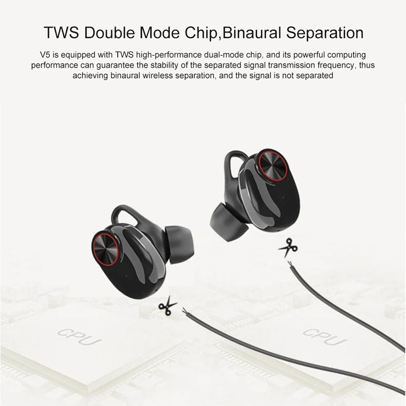 TWS Bluetooth гарнитура V5 беспроводная гарнитура с зарядным устройством для Xiaomi гарнитура музыкальные наушники с шумоподавлением для iphone 8