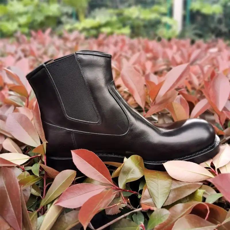 Роскошная обувь для мужчин Sipriks мужские ботинки Челси Импорт из Франции телячья кожа Слипоны ковбойские