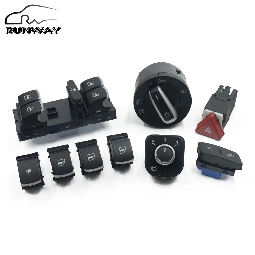 Переключатель сигнальной лампы для фар с зеркальным освещением VW Jetta Golf MK5 5ND 959 565B