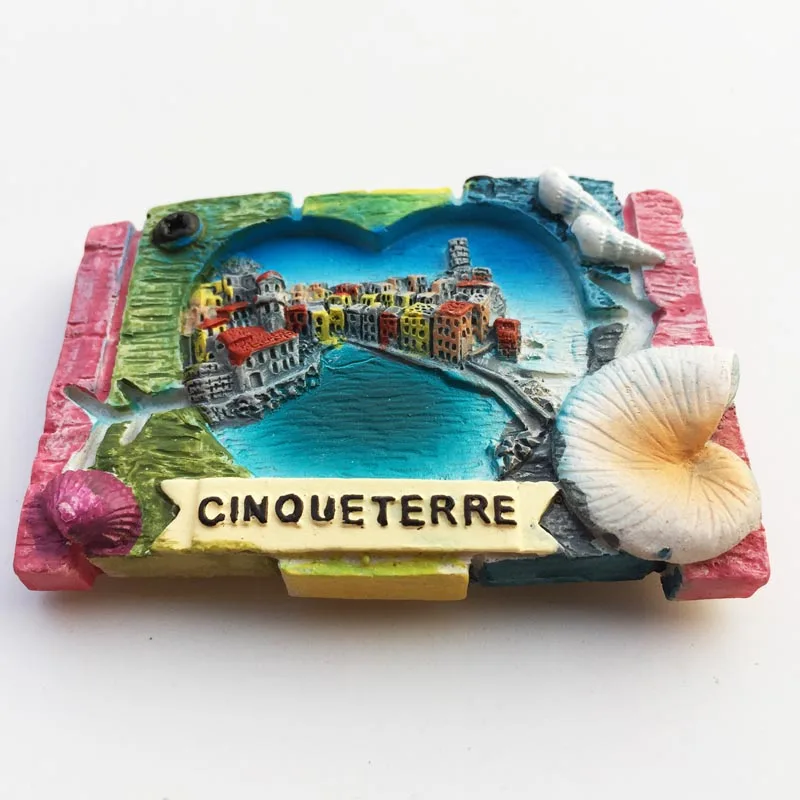 Креативный Италия Cinque Terre дорожный сувенир магнитик на холодильник 3D Смола высококачественный декор для холодильника магнитная наклейка
