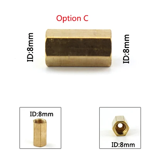 Option Cx1 PCP Airforce Медь двойной конец штекер быстроразъемный соединитель M10x1 M8x1 Женский Мужской Резьба воздушный разъем соединения фиттинги - Цвет: Option Cx1