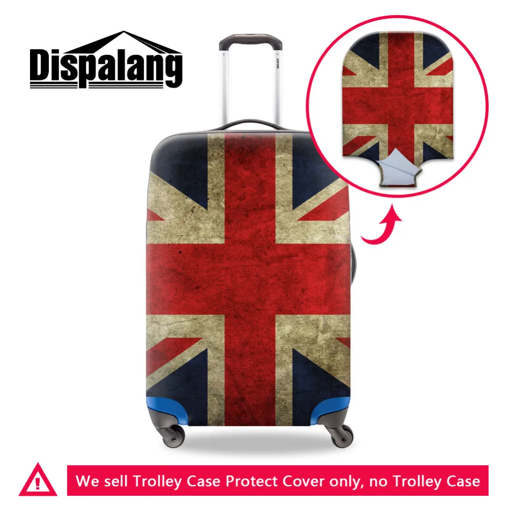 Плотный эластичный Эластичный Защитный чехол для багажа Union Jack 18 30 дюймов с