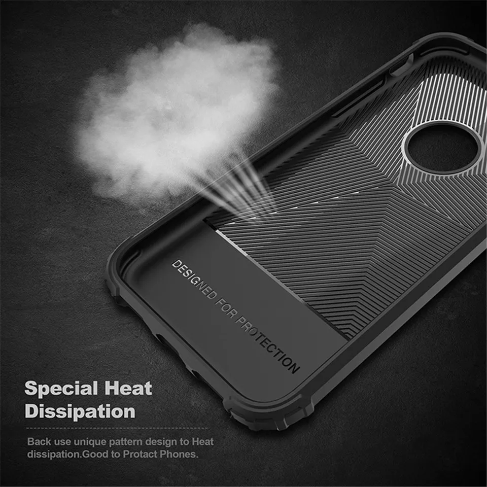 AntiShock heat dissipation TPU Armor Case For iphone 7 SE 5 5s 6 6s 8 Plus X XR XS MAX Cover Rubber Silicone Soft Back Cases |