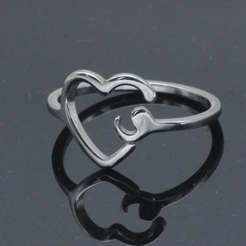 Semicolon Ring for Girl Adjustable Mental Health Inspirational Jewelry Love Life Graduation Student R004-2 | Украшения и