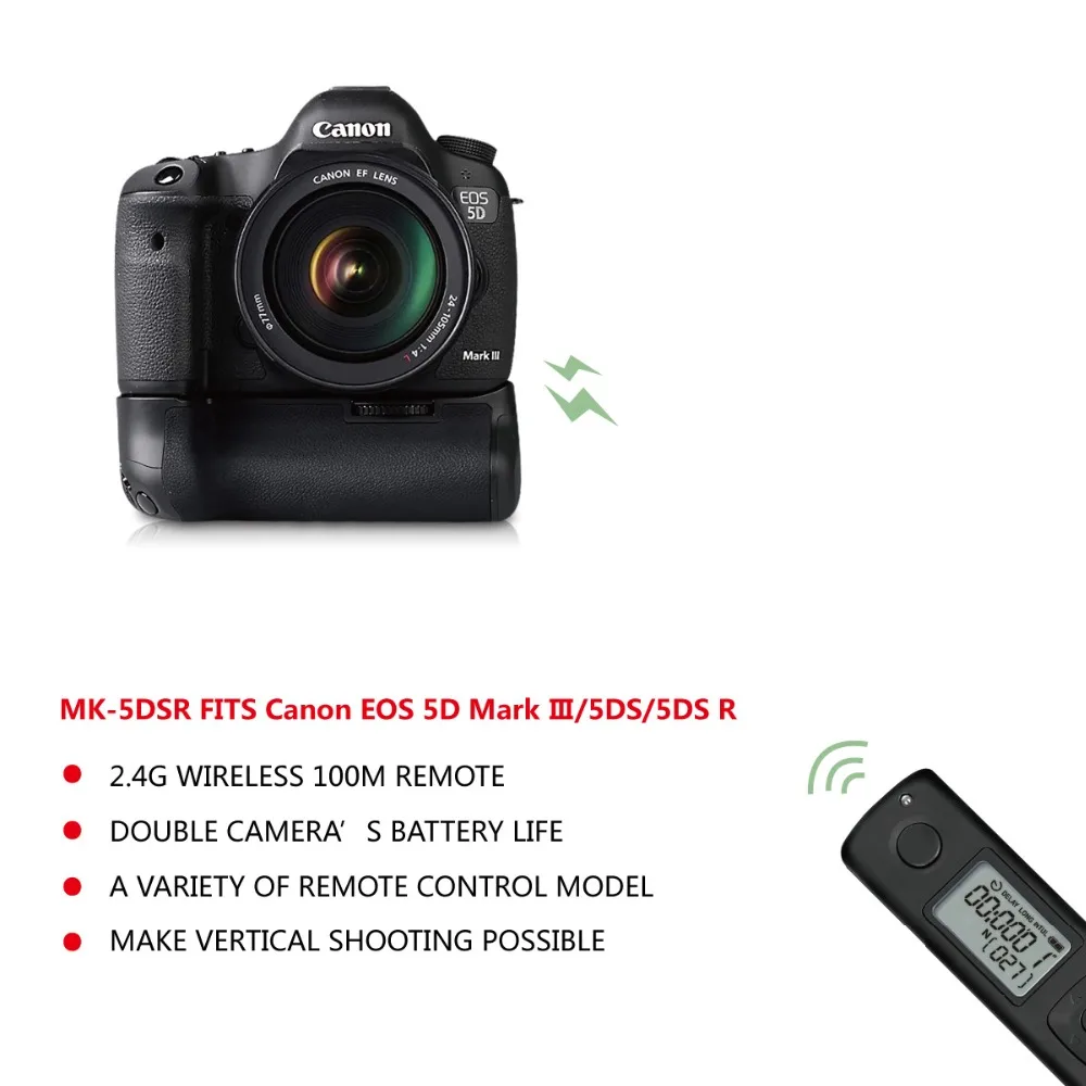 Meike MK-5DS R батарейный блок для EOS Canon 5D Mark III/5Ds/5DsR | Электроника