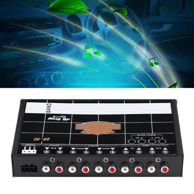 Автомобильный аудио модифицированный Графический Эквалайзер EQ 7 s автомобильный аудио стерео тюнер с 3,5 мм Aux-in и ручка автомобильные аксессуары