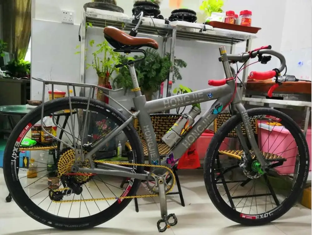 Изготовленная на заказ титановая туристическая велосипедная Рама с изогнутыми