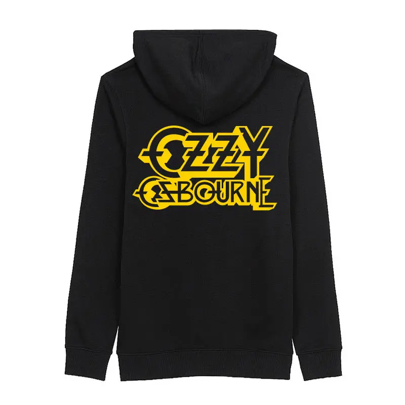 Wholesale New 2017 Winter Printed Ozzy Rock Band Jacket Zipper Punk Coat Moletons Active Hoodies Men Hip Hop Sweatshirts Man | Мужская