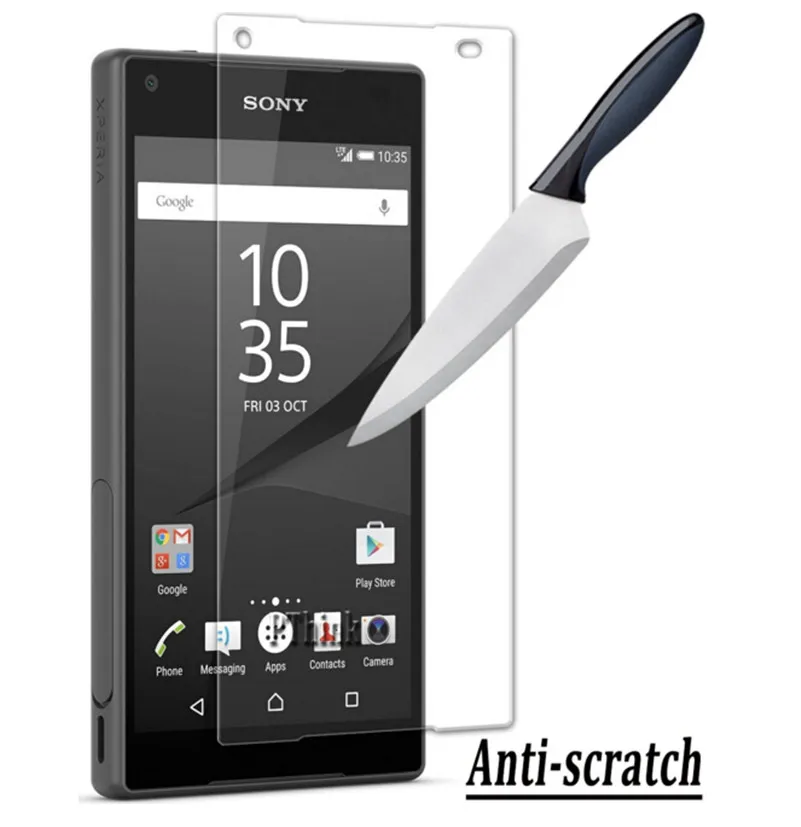 9H 2.5D 0 26 мм Закаленное стекло протектор для Sony Xperia Z5 Compact E5803 E5823 4 6 дюймов экран