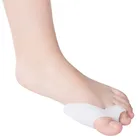 1 пара силиконовых гелей для пальцев ног 2 отверстия для пальцев ног сепаратор для большого пальца вальгусной деформации регулятора вальгусной деформации для ухода за ногами