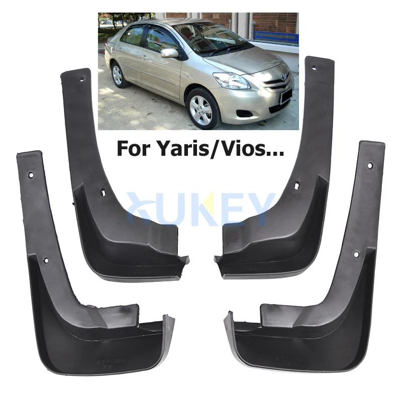 

Mud Flaps For Toyota Yaris Sedan Vios Limo Belta 2007-2013 Mudflaps Splash Guards Mud Flap Mudguards Fender 2008 2009 2010 2011