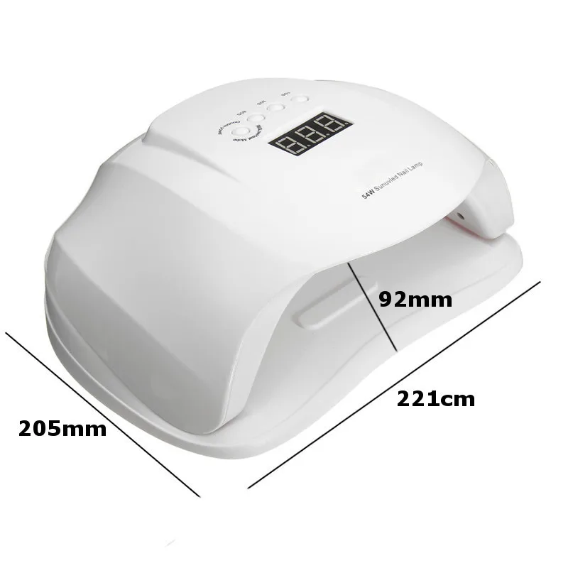 SUN X 54W УФ Сушилка для ногтей светодиодный ЖК-дисплей 36 светодиодов ледяная лампа