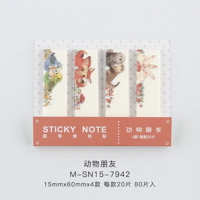 Милый цветок стекло Геометрическая рамка N Times Sticky Notes Escolar Papelaria наклейка-закладка для школьных принадлежностей - Color: 05