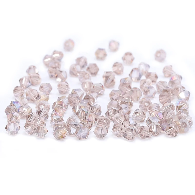 

100pc 4mm Austria Crystal Bicone Beads 5301 Loose Glass Beads Jewelry Decoration S-49