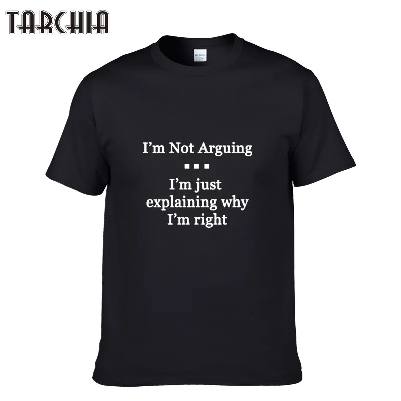 Футболка TARCHIA мужская с коротким рукавом хлопок Повседневная тенниска круглым
