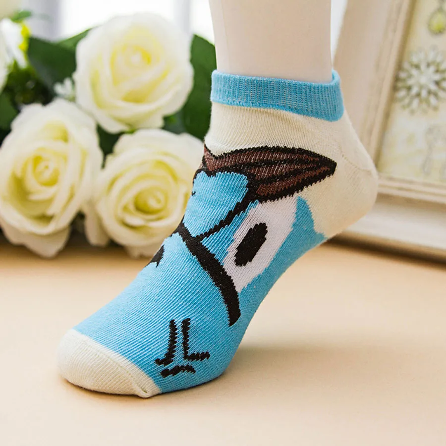 [EIOISAPRA] Оригинальные носки с забавным рисунком лица мужские милые японские