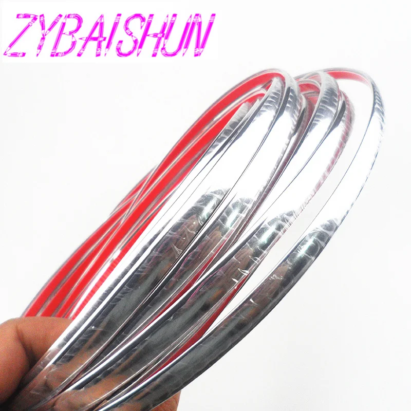 10mm x 15m car chrome hair styling tools decoration band decoration for Porsche 911 918/Cayenne/Macan/Macan S/Panamera/Cayman