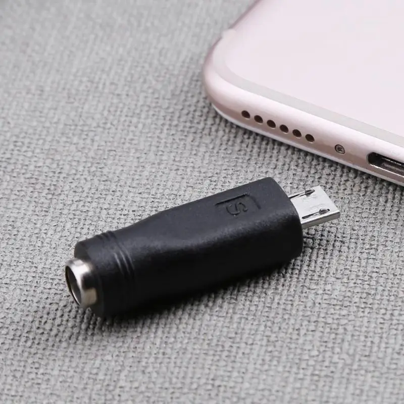 ALLOYSEED DC 5 5*2 1 мм гнездо к Micro USB Мужской конвертер питания разъем M/F зарядное