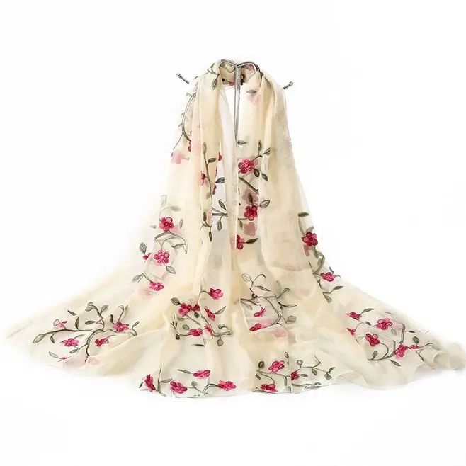 175x75cm 2018 brand women scarf spring summer silk scarves shawls and wraps lady pashmina beach stoles hijab foulard |