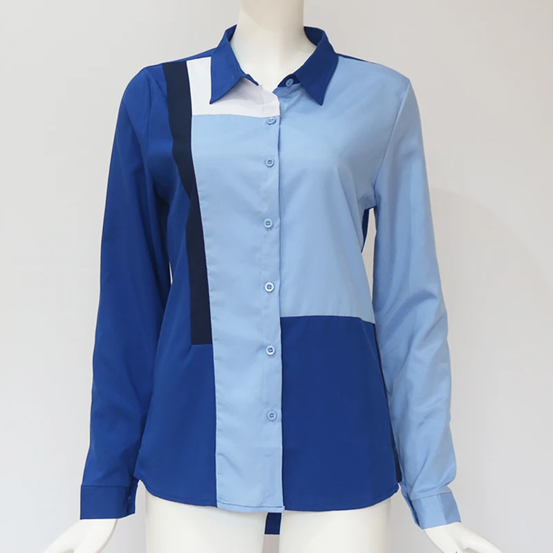 

Thin Comfortable Women's Blouses Striped Shirt Women Tops / Blouses Casual Long Sleeve Chiffon Blouse Elegant Office Ladies Tops