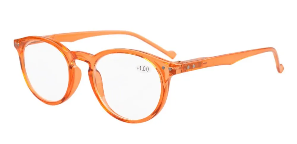 Orange R071 Eyekepper овальные круглые пружинные петли очки для чтения+ 0,00-+ 4,00 - Цвет оправы: Orange