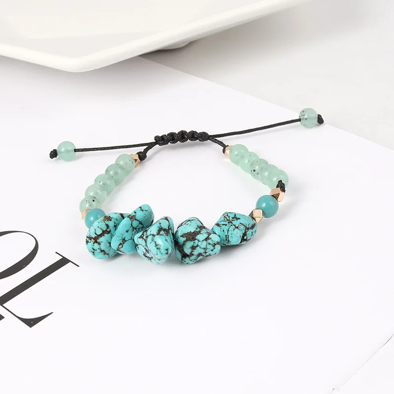 ZWPON оригинальные Подвески с зелеными бусинами и камнями для женщин модные