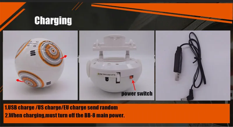 2,4 ГГц 8CH обновленная версия Звездные войны 7 RC BB-8 BB8 пульт дистанционного управления rc робот BB 8 интеллектуальная фигурка