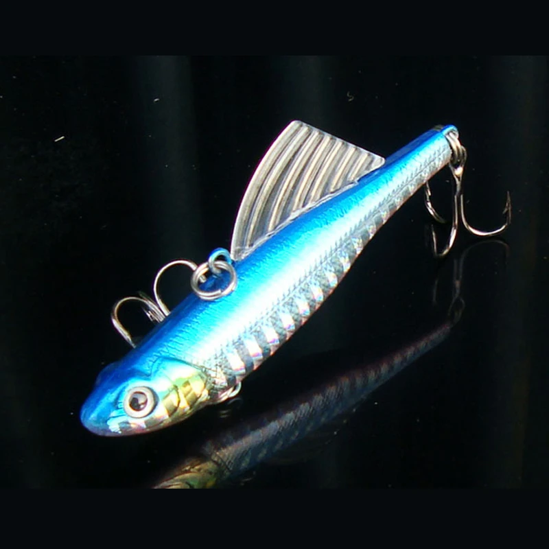 

2017 AZJ New RU 6.5cm/14g Fishing Lures VIB Hard Bait Minnow with Two Treble Hooks Fishing Tackle Peche Equipment Accessory