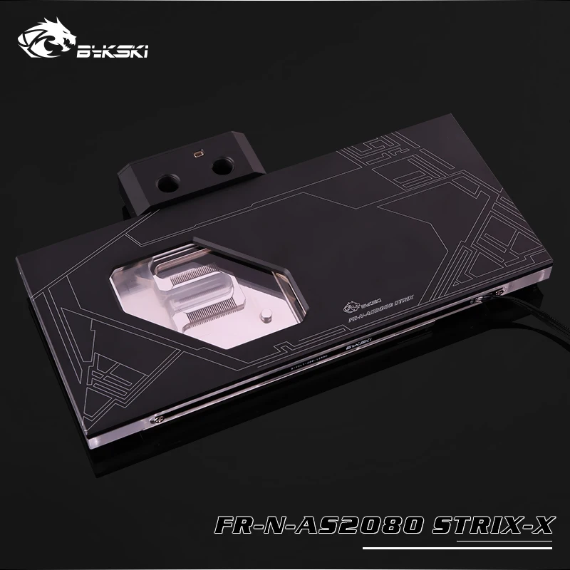 FR-N-AS2080 STRIX-X Bykski GPU блок водяного охлаждения работает с ASUS ROG STRIX RTX 2080 O8G игровой gpu кулер с контроллером светильник
