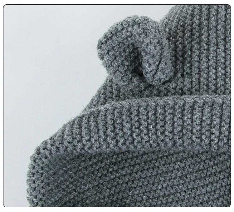 Infants Baby Winter Hooded Sweater Romper Newborn Fur Collar Knitted Cardigan Baby Boys Girls Christmas Jumpsuit Clothes
