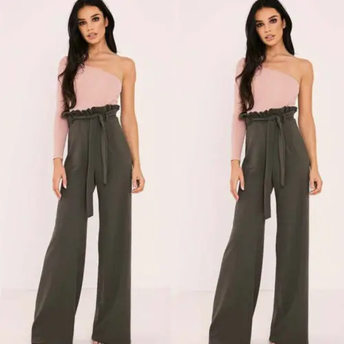 Женские брюки свободные с высокой талией|ladies trousers|wide leglong pants |