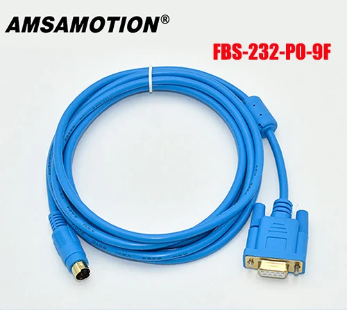 Подходит для Fatek FBS B1Z серии PLC Кабель для программирования PC-FBS кабель для загрузки FBS-232P0-9F FBS232P09F - Цвет: Blue-Magnetic ring