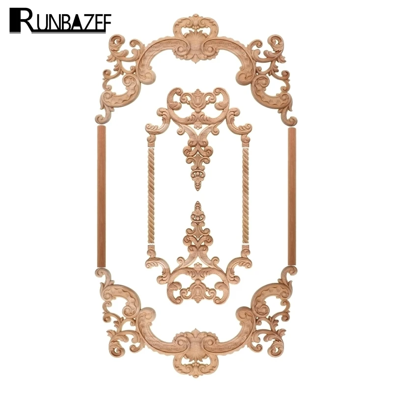 Деревянная резная рамка для мебели в европейском стиле|decorating style|decorative