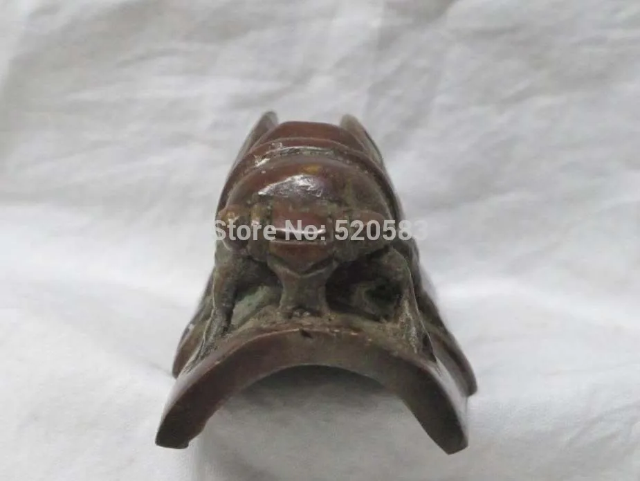 Китайский красный бронзовый фэншуй цикада благоприятные letterweight пресс папье|bamboo